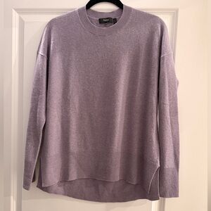 Theory Women's Lilac Crew Neck Sweater